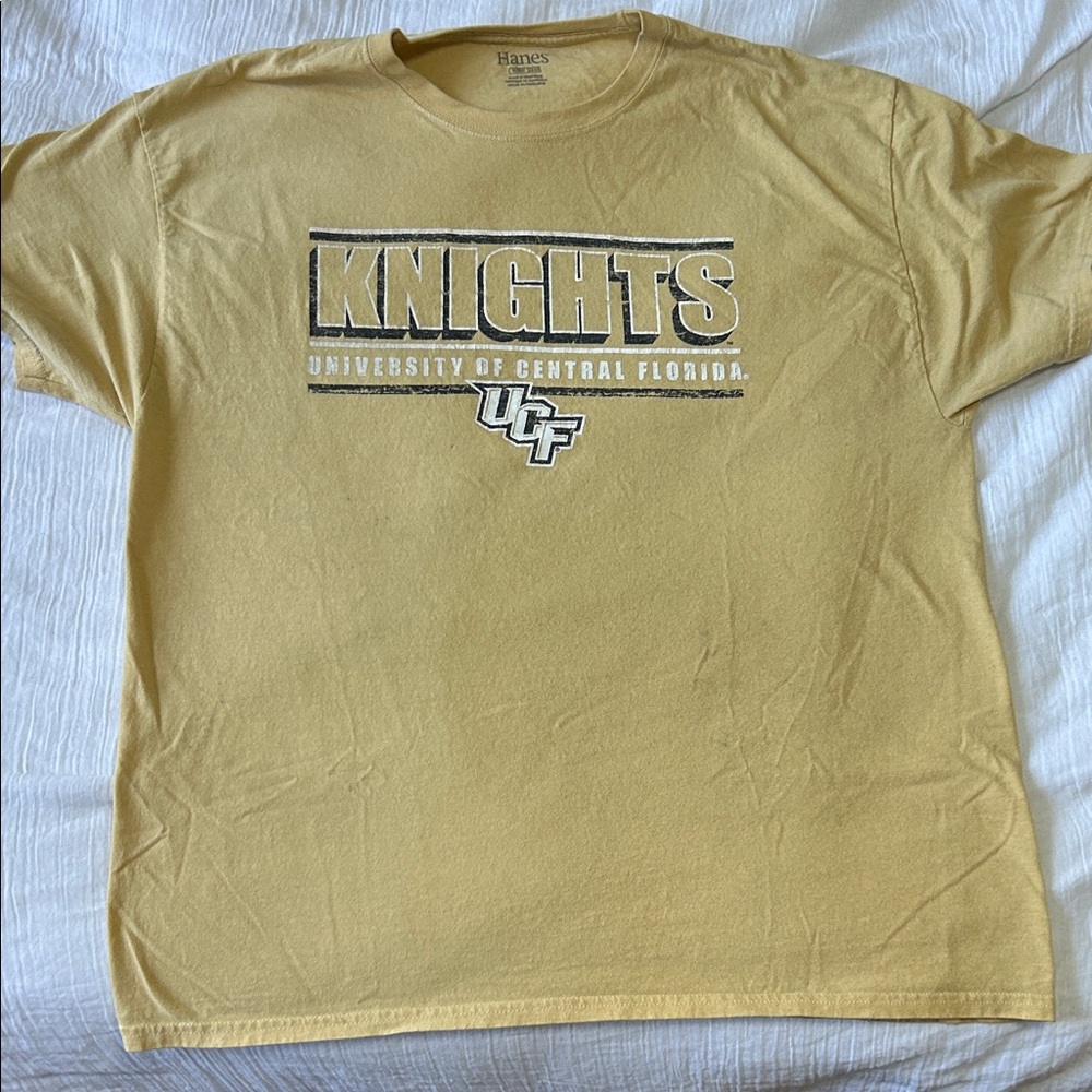 Hanes Yellow UCF Knights Tee